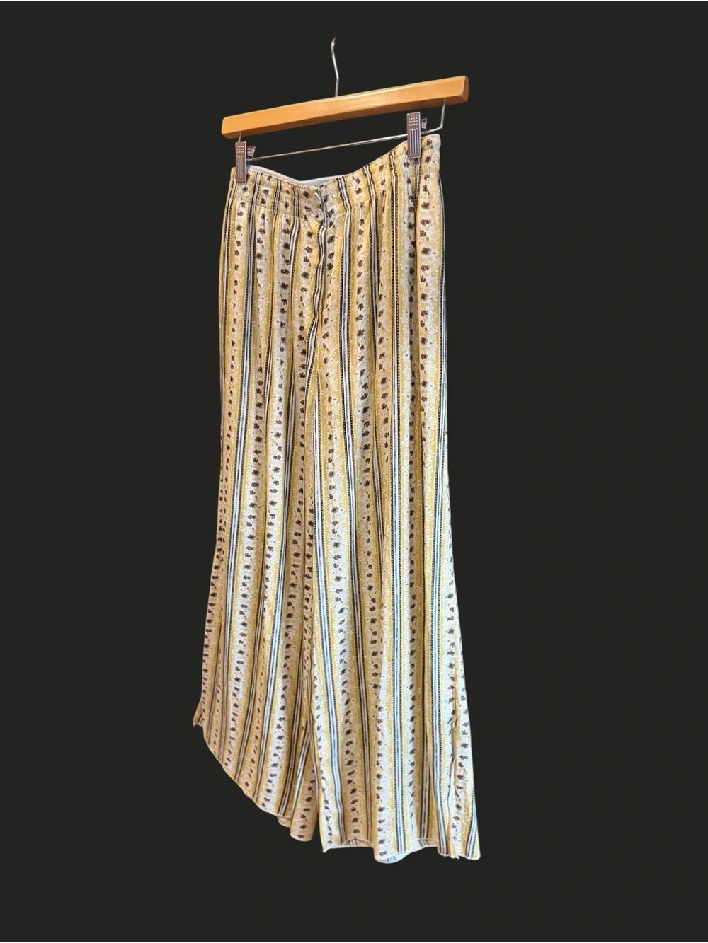FREE PEOPLE Take‎ Your Tie Off Pants Wide Leg Tea Combo S